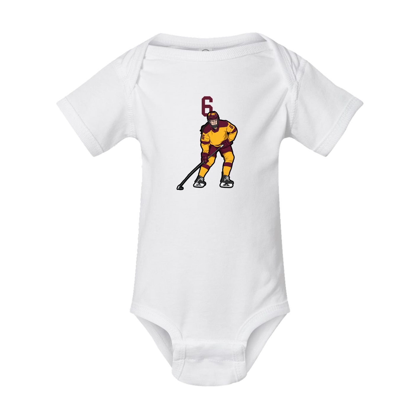 Baby Onesie — Number Top in White