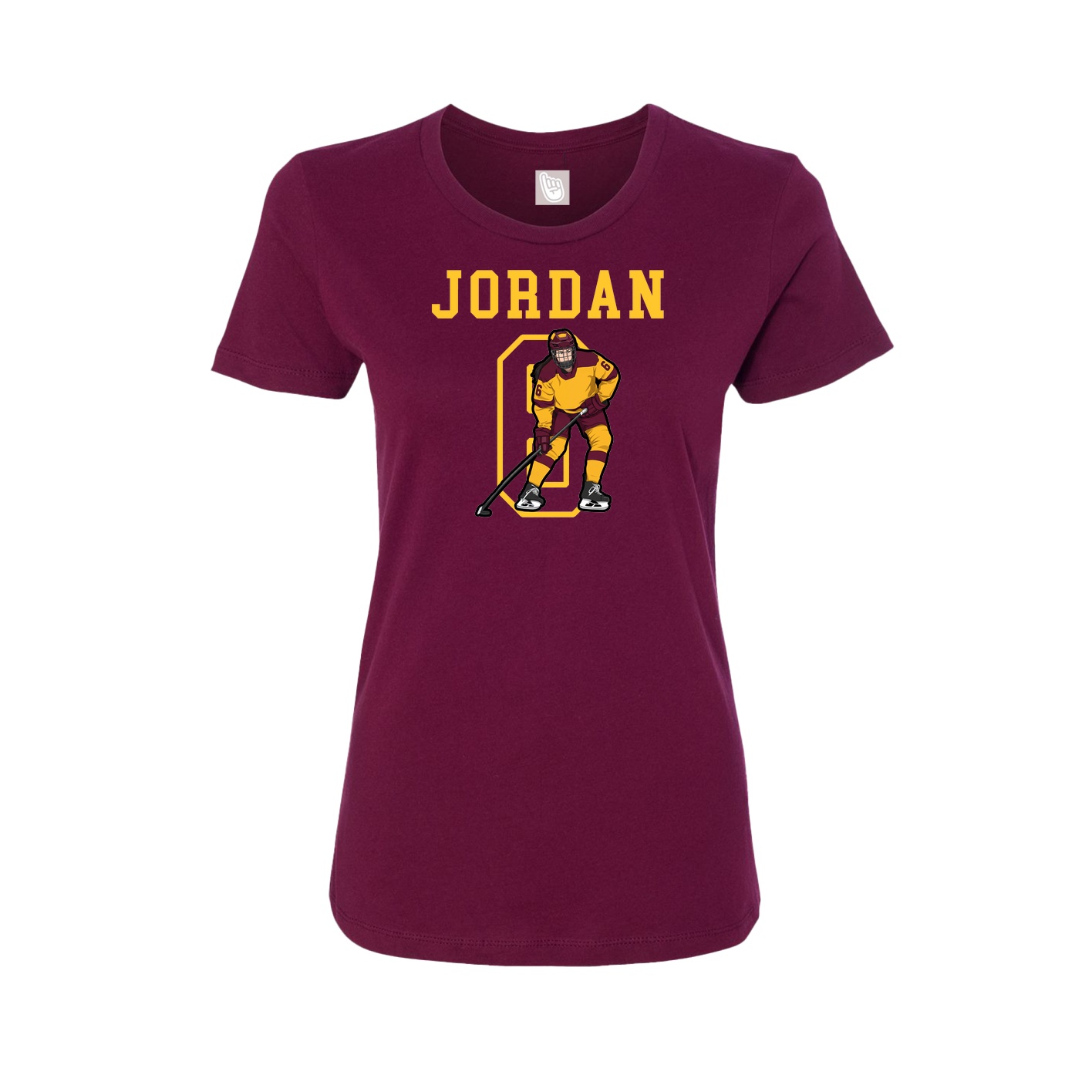 Fitted Women's Tee — Shirsey in Maroon