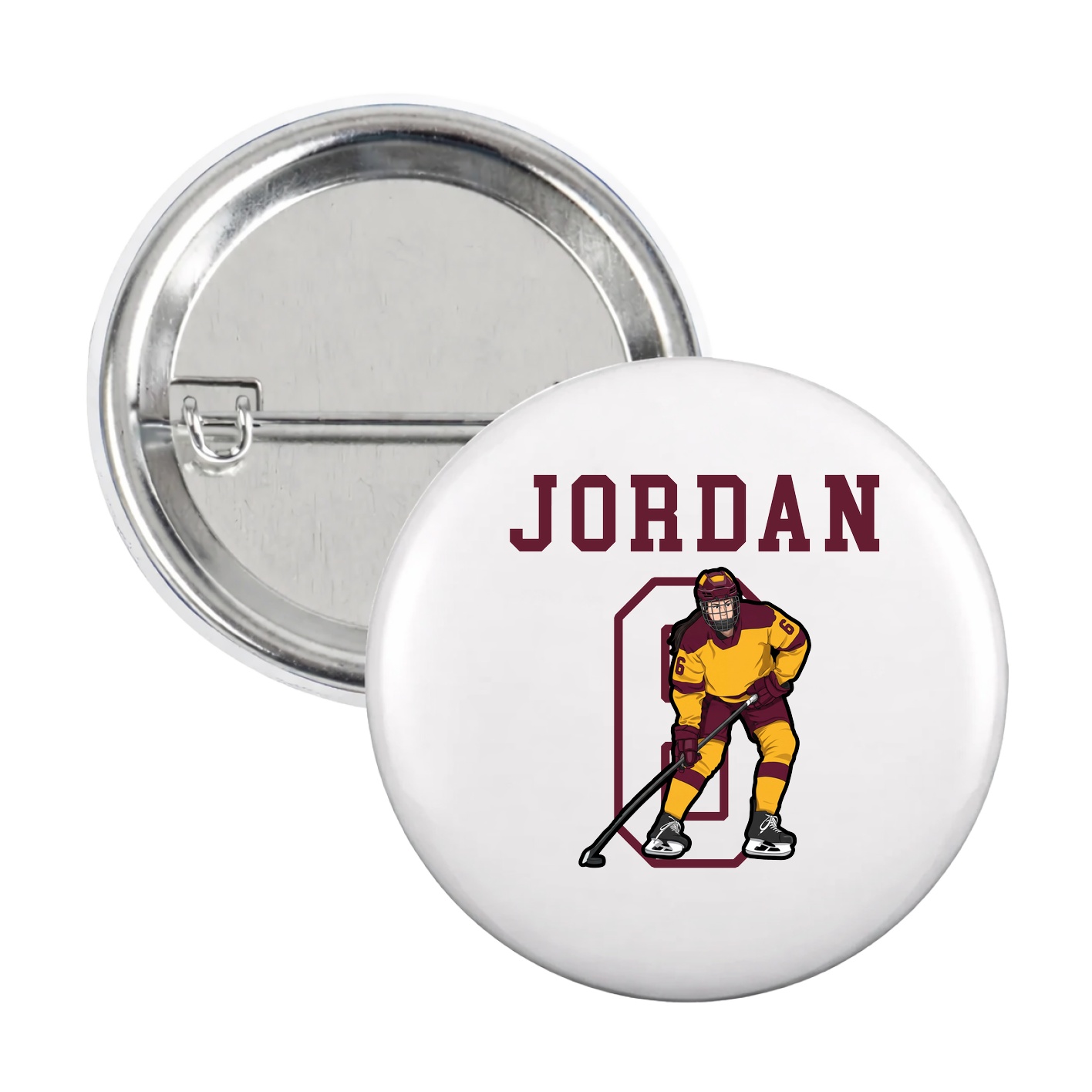 Game Day Button — Shirsey in White