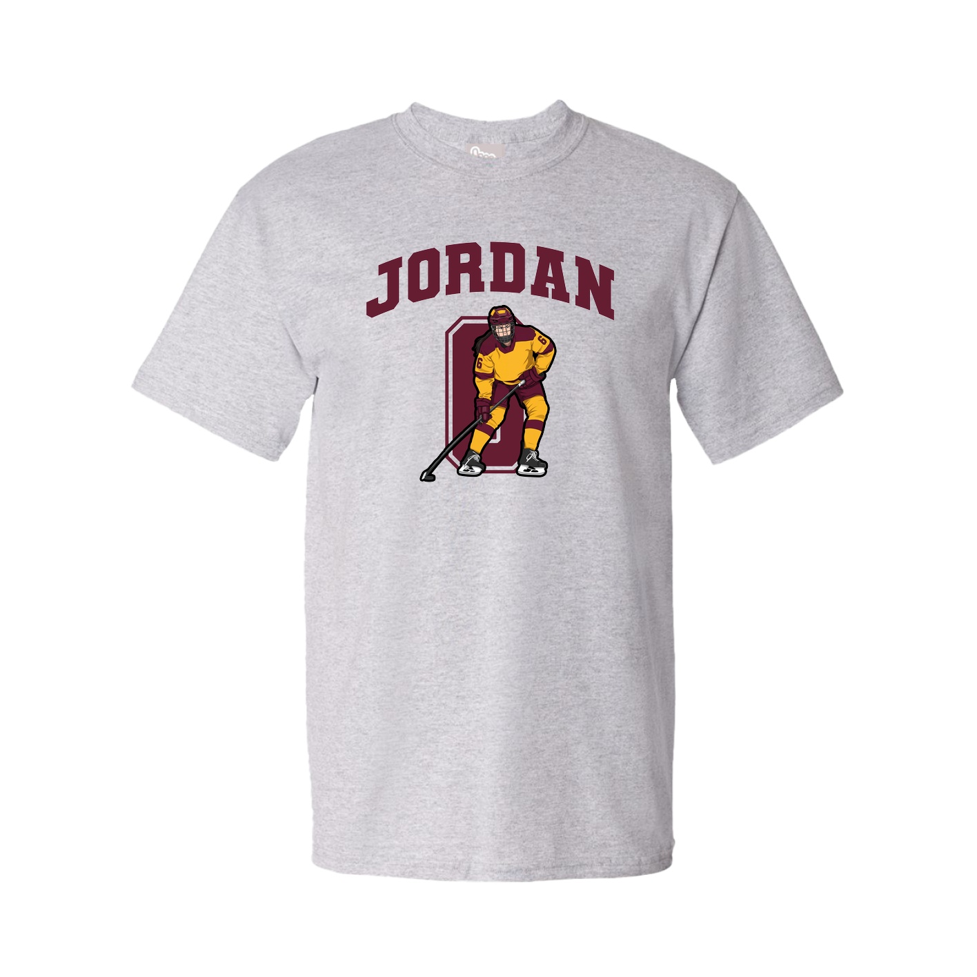 Youth Tee — Number in Grey