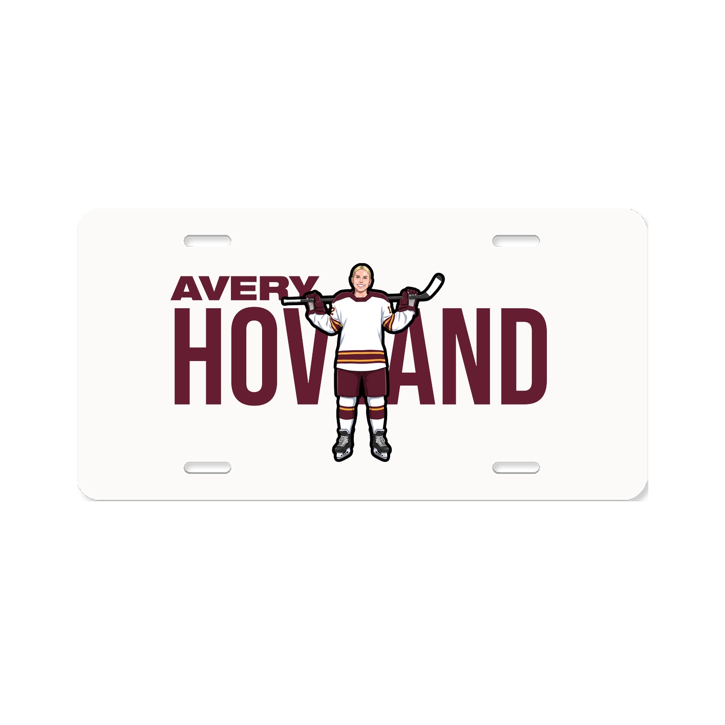 License Plate — Player Name in Classic