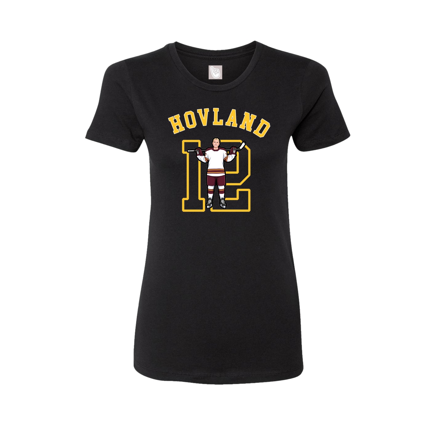 Fitted Women's Tee — Shirsey Arch in Black