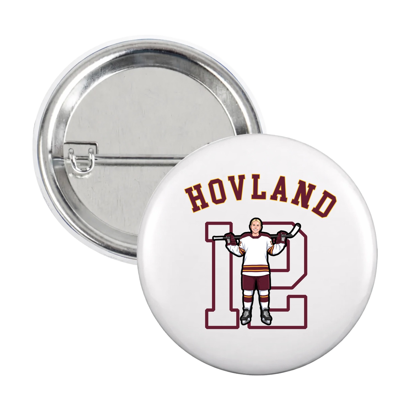 Game Day Button — Shirsey Arch in White