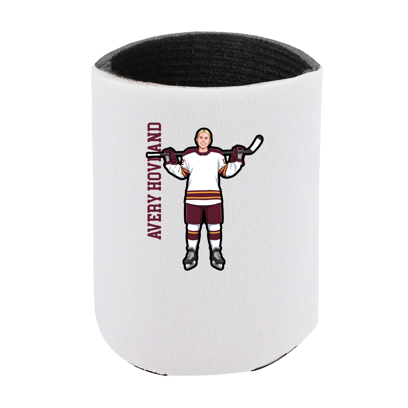 Can Holder — Name Vertical in White