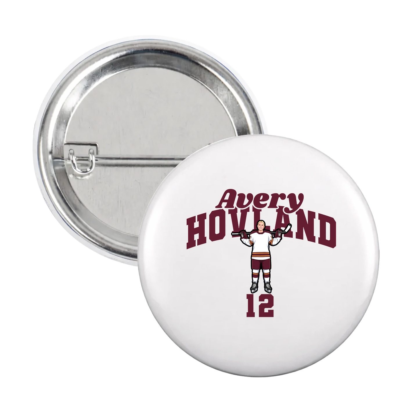 Game Day Button — Signature Arch in White
