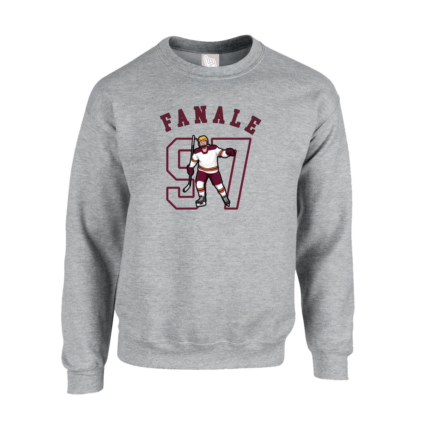 Fleece Crew — Shirsey Arch in Grey
