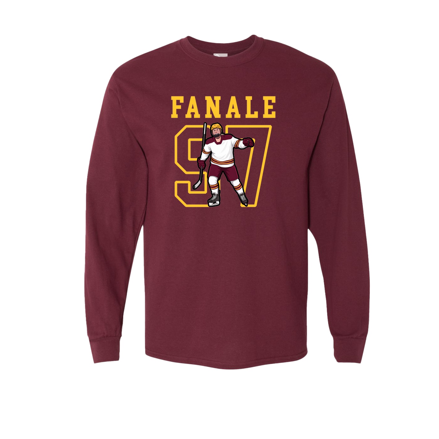 Long Sleeve Tee — Shirsey in Maroon
