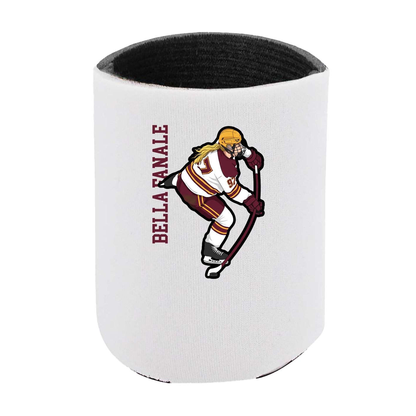 Can Holder — Name Vertical in White