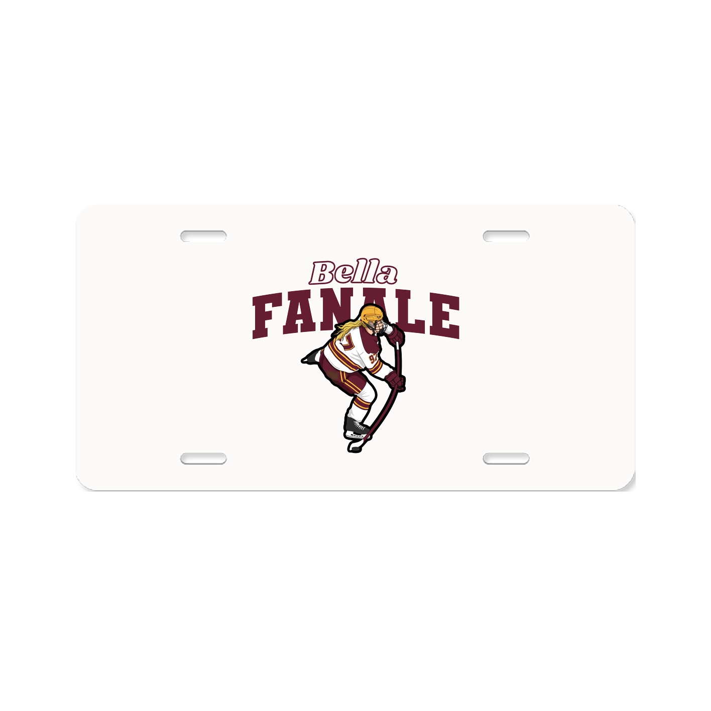 License Plate — Name Arch in Classic