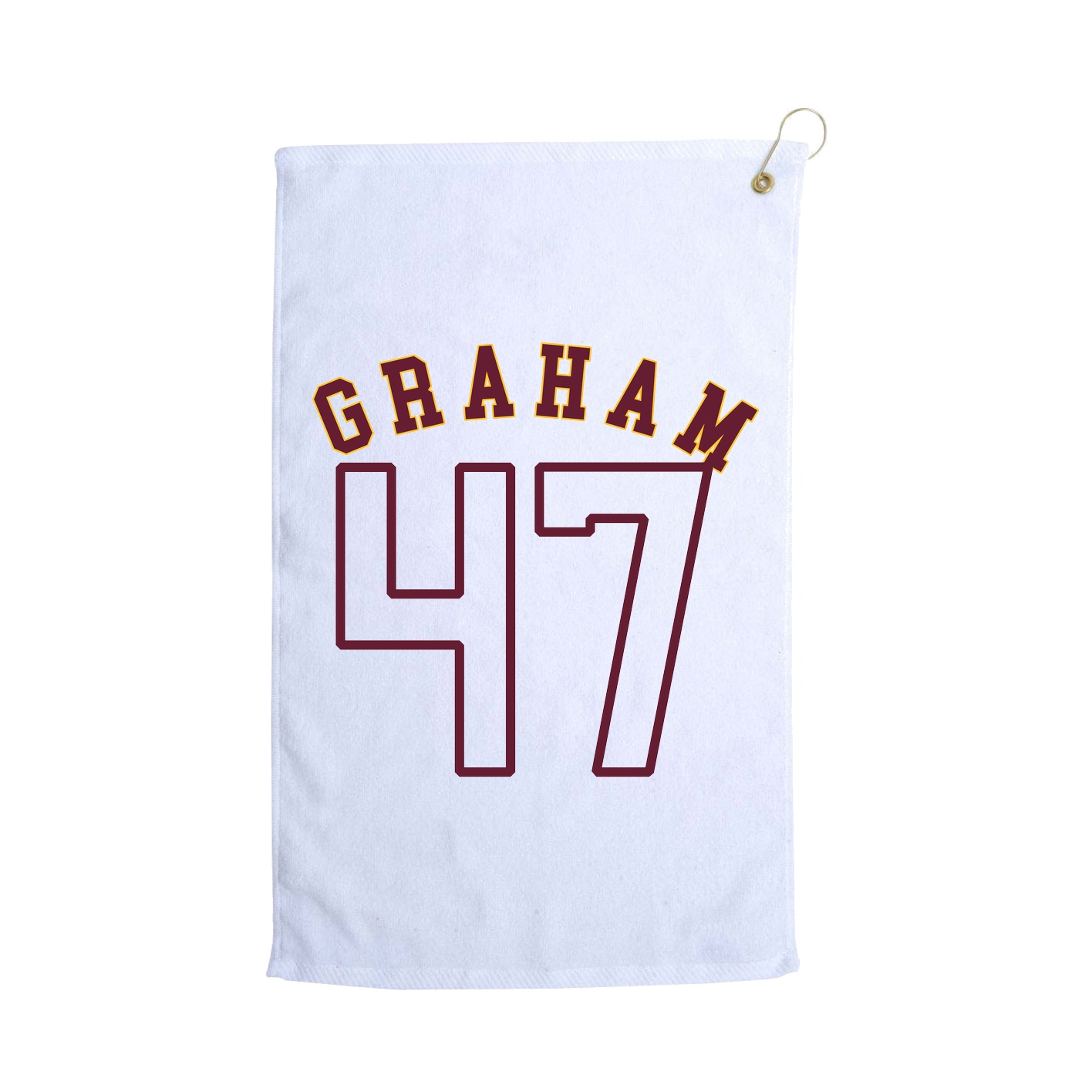 Golf Towel — Shirsey Arch in White