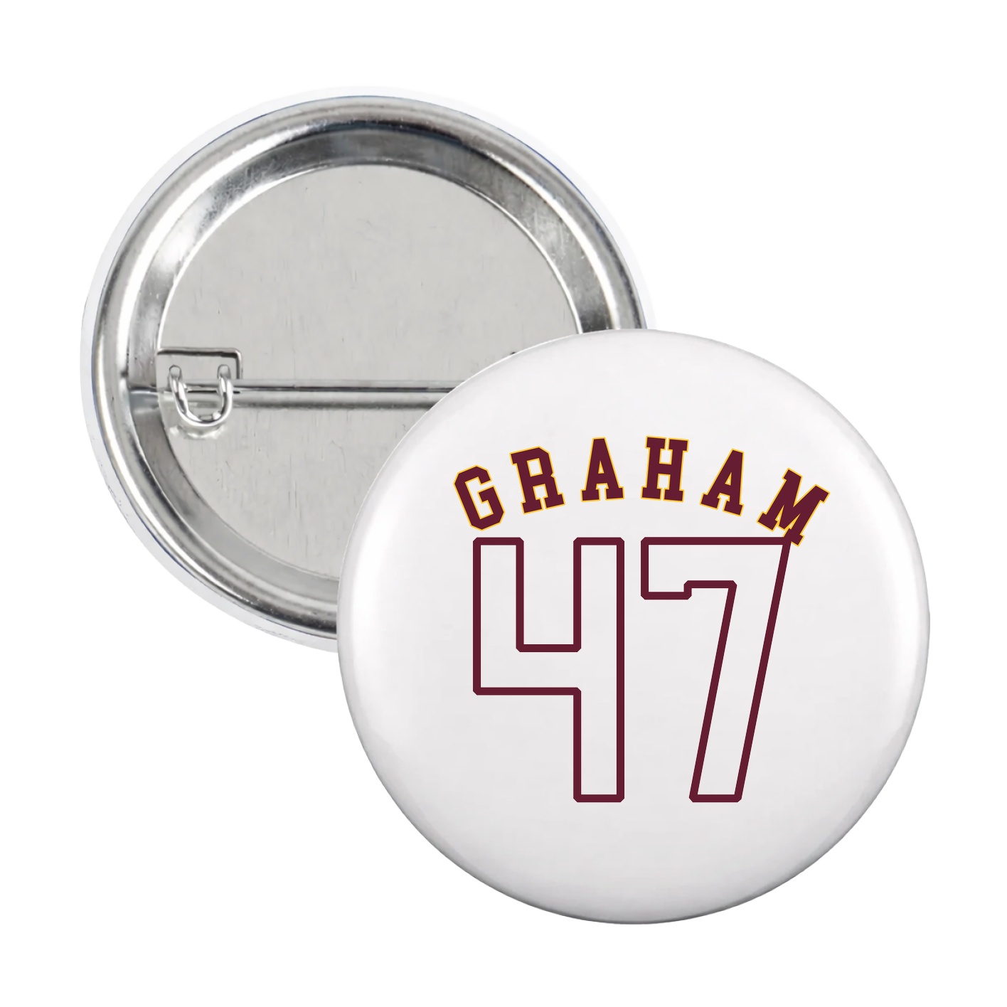 Game Day Button — Shirsey Arch in White