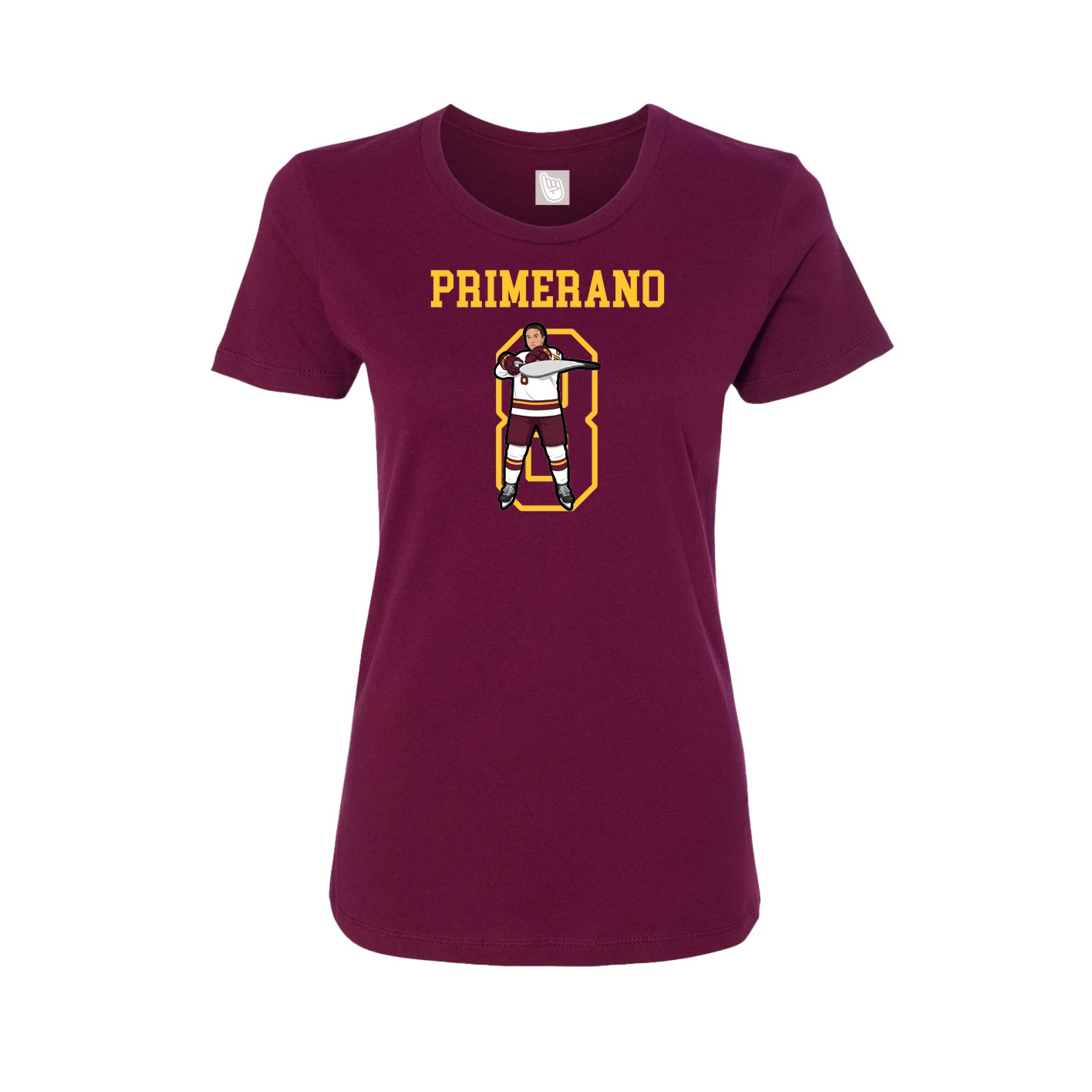 Fitted Women's Tee — Shirsey in Maroon