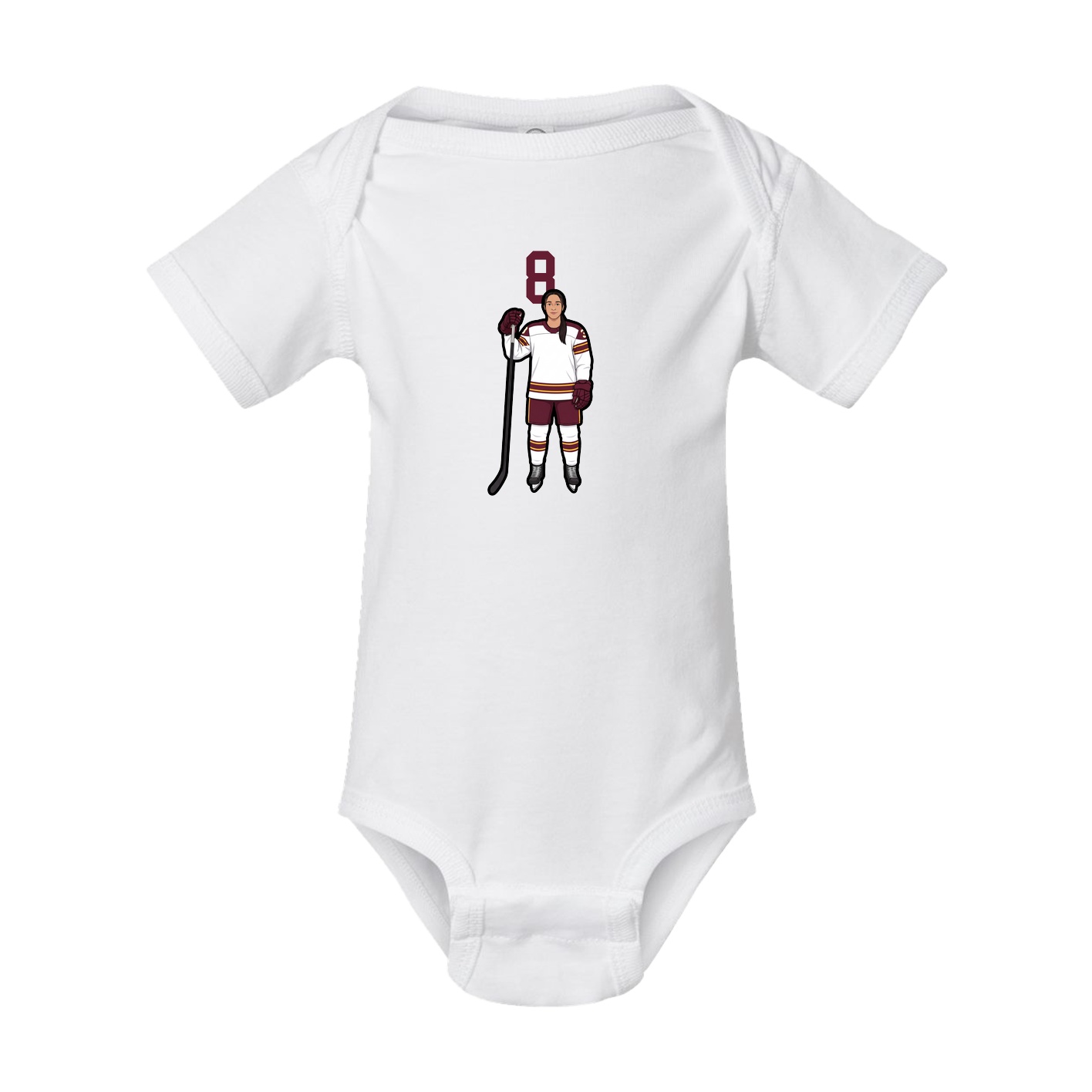 Baby Onesie — Number Top in White