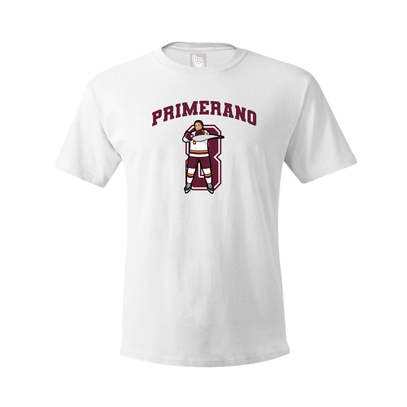 Youth Tee — Number in White
