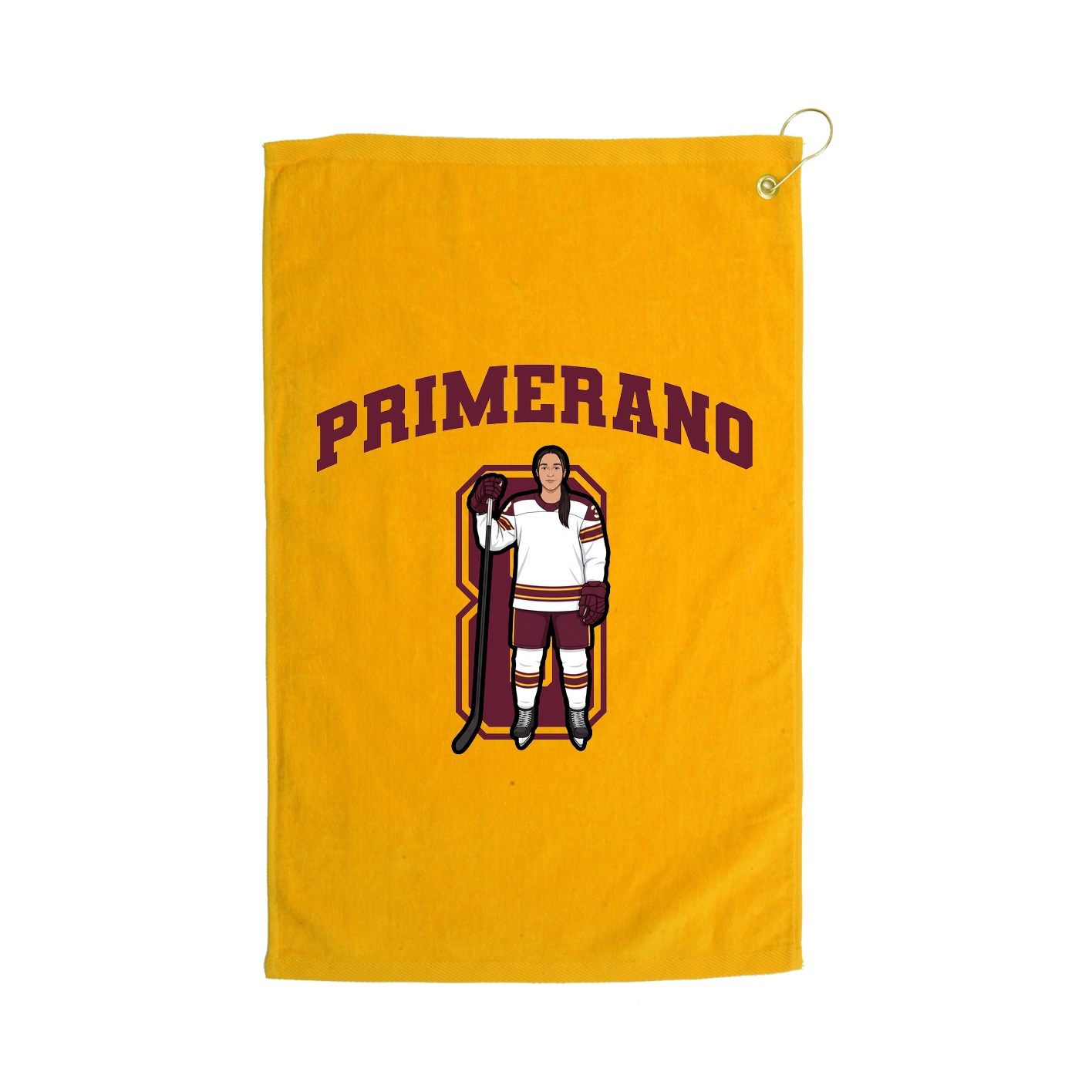 Golf Towel — Number in Gold