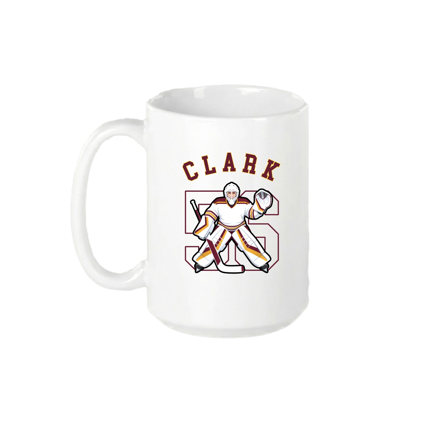 15oz Coffee Mug — Shirsey Arch in White