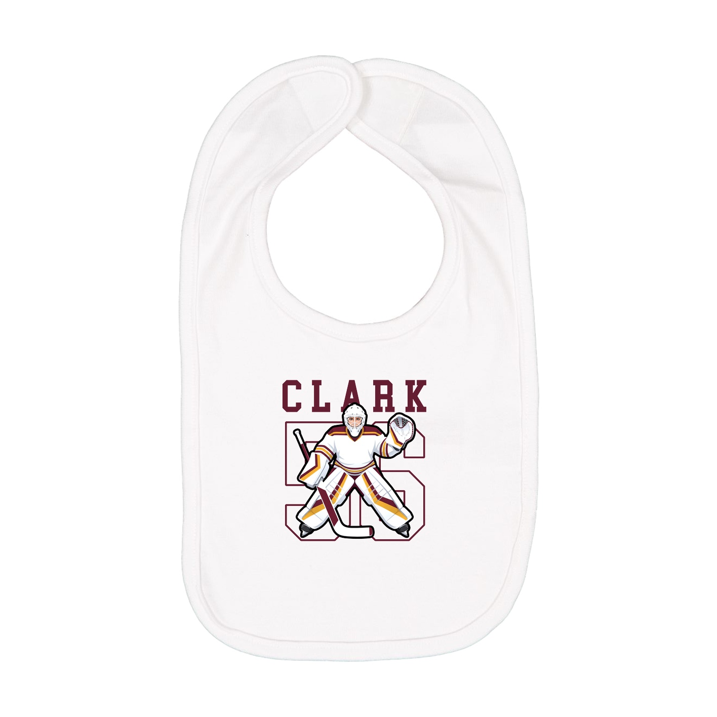 Infant Bib — Shirsey in White