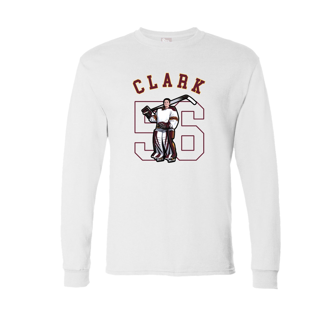 Long Sleeve Tee — Shirsey Arch in White