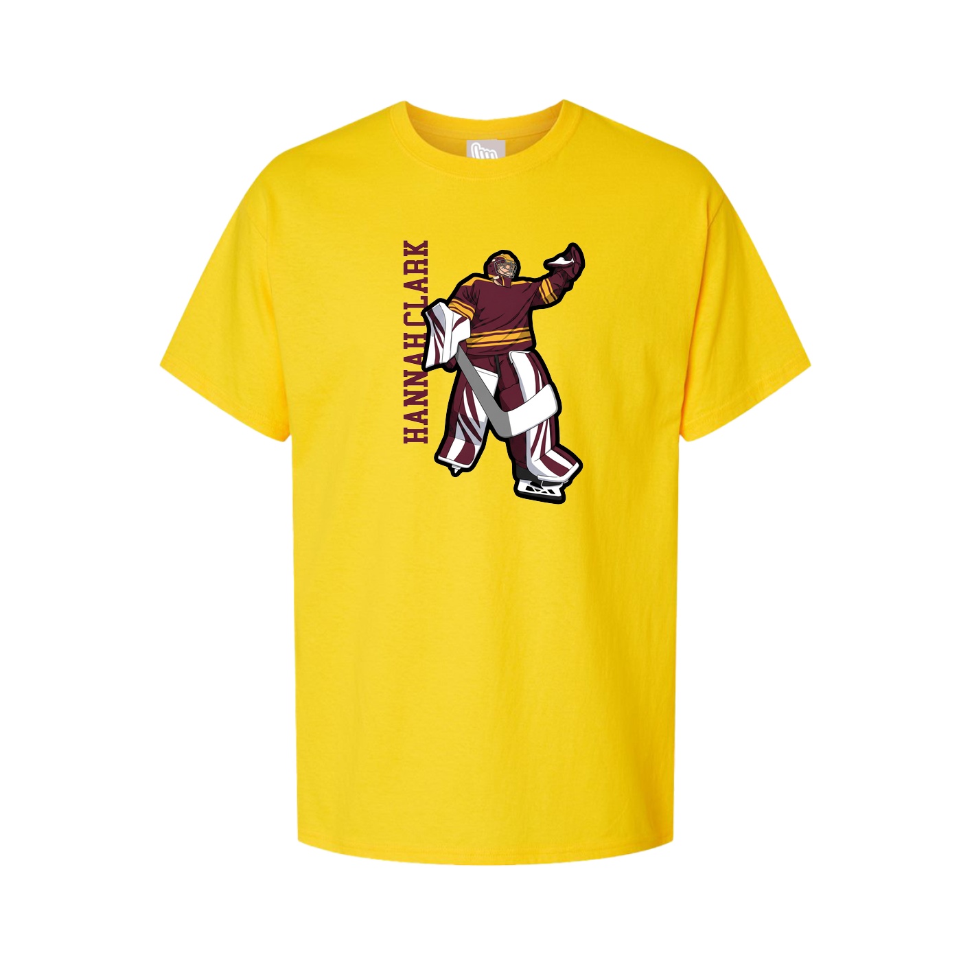 Tee — Name Vertical in Gold