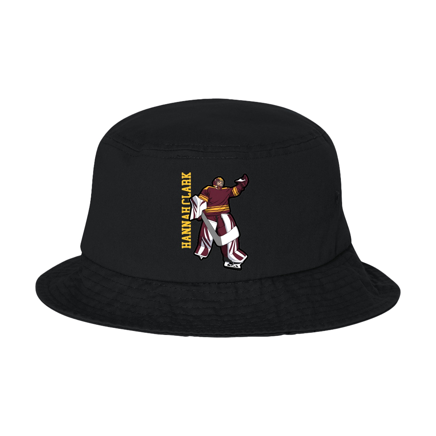 Bucket Cap — Name Vertical in Black