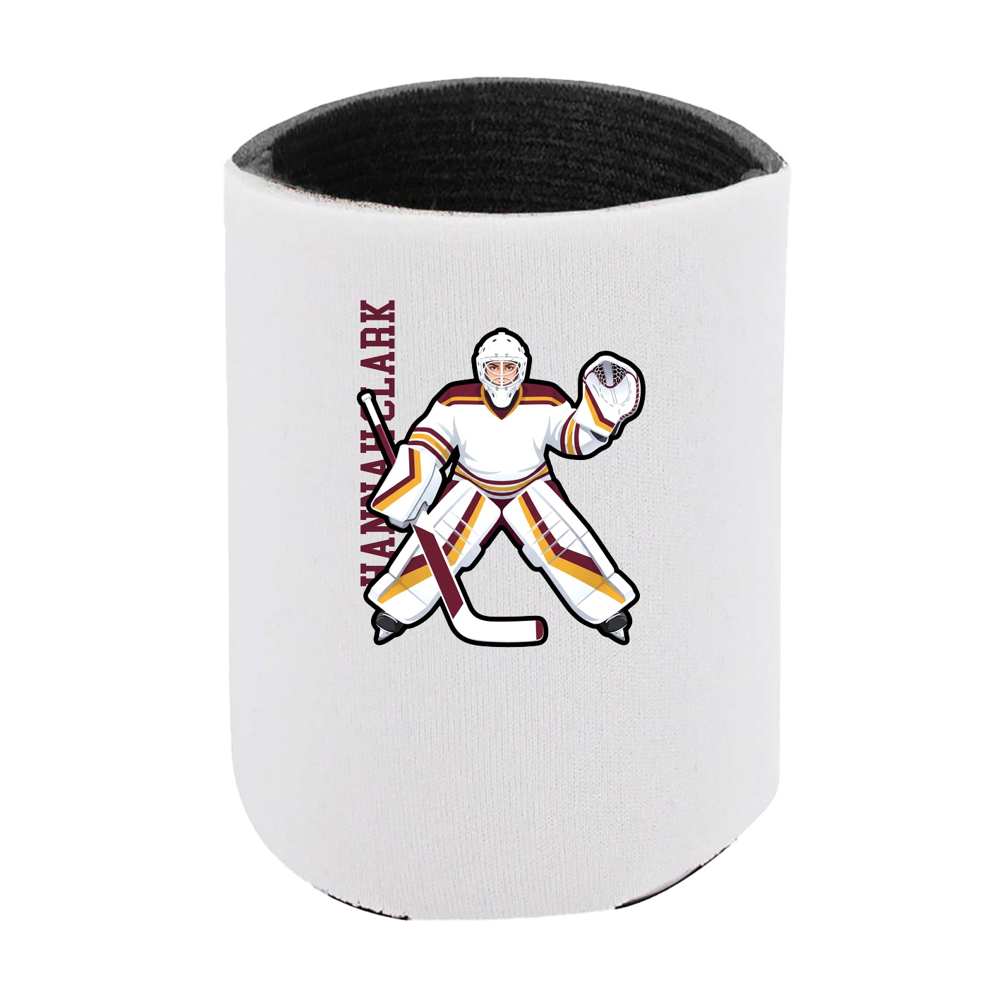 Can Holder — Name Vertical in White