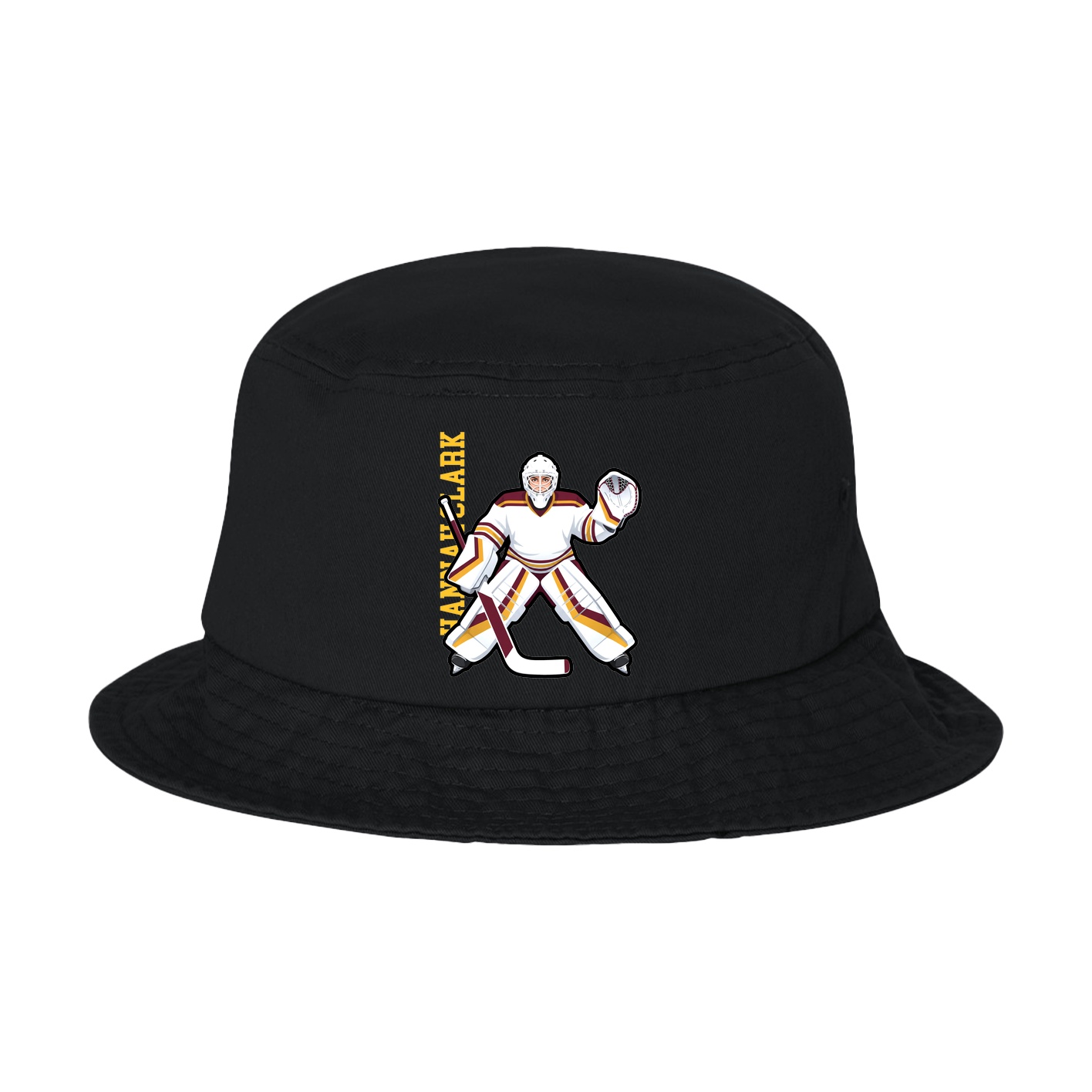 Bucket Cap — Name Vertical in Black