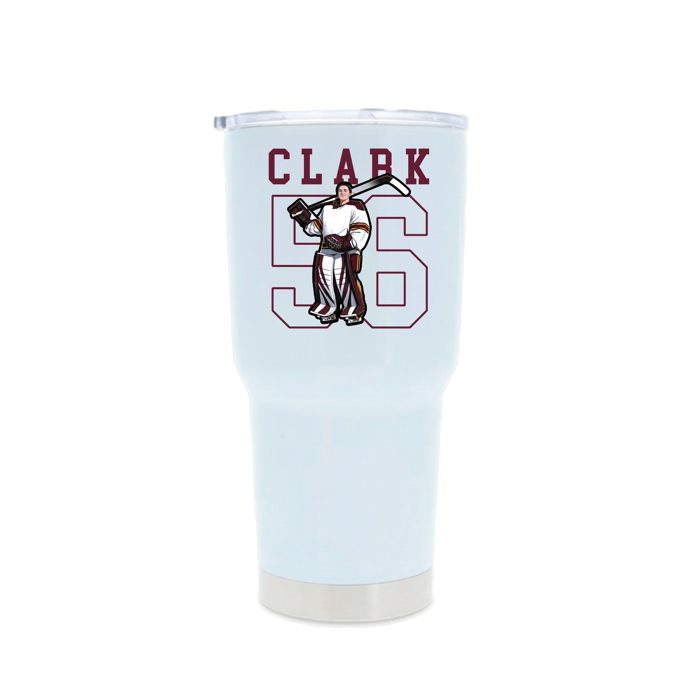 30oz Stainless Steel Tumbler — Shirsey in White