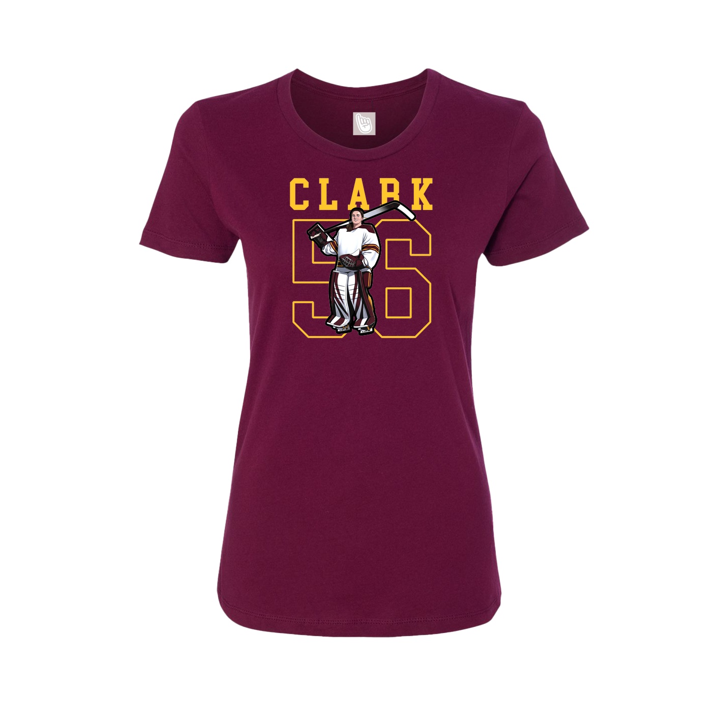 Fitted Women's Tee — Shirsey in Maroon