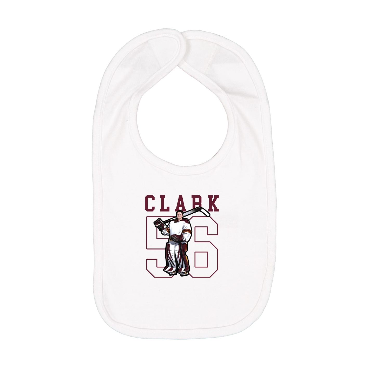 Infant Bib — Shirsey in White