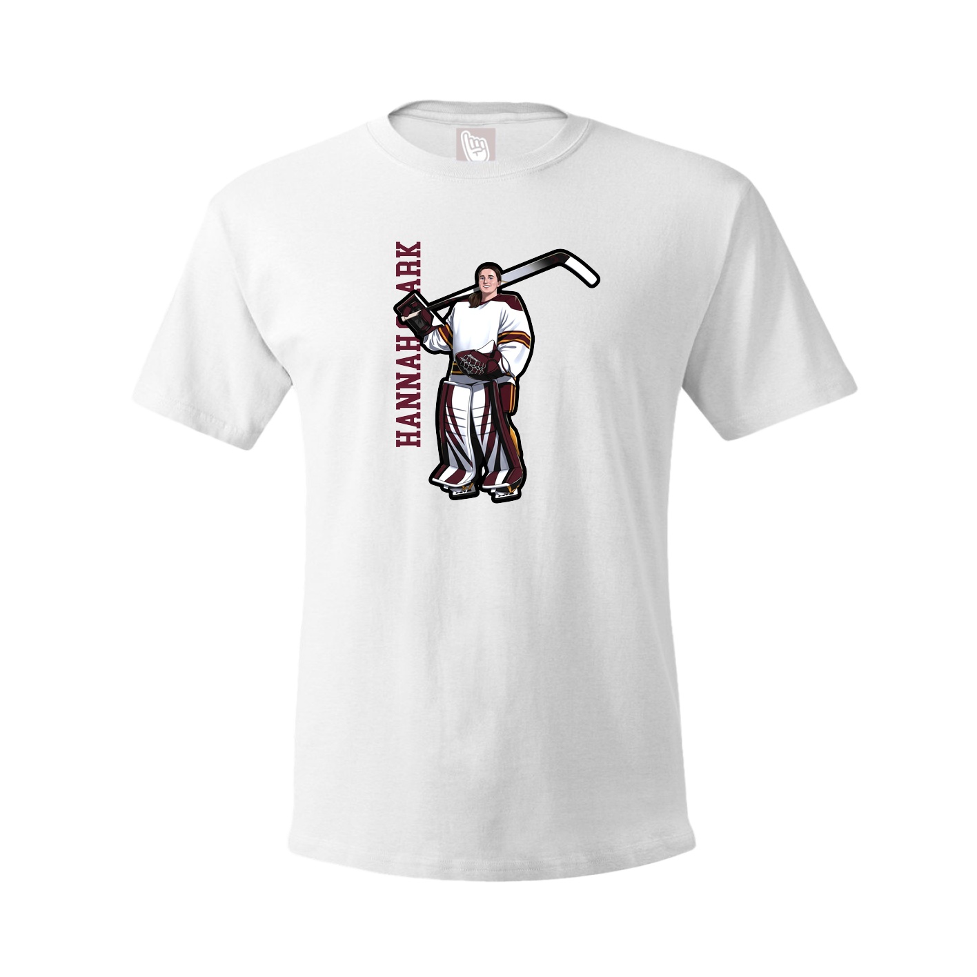Tee — Name Vertical in White