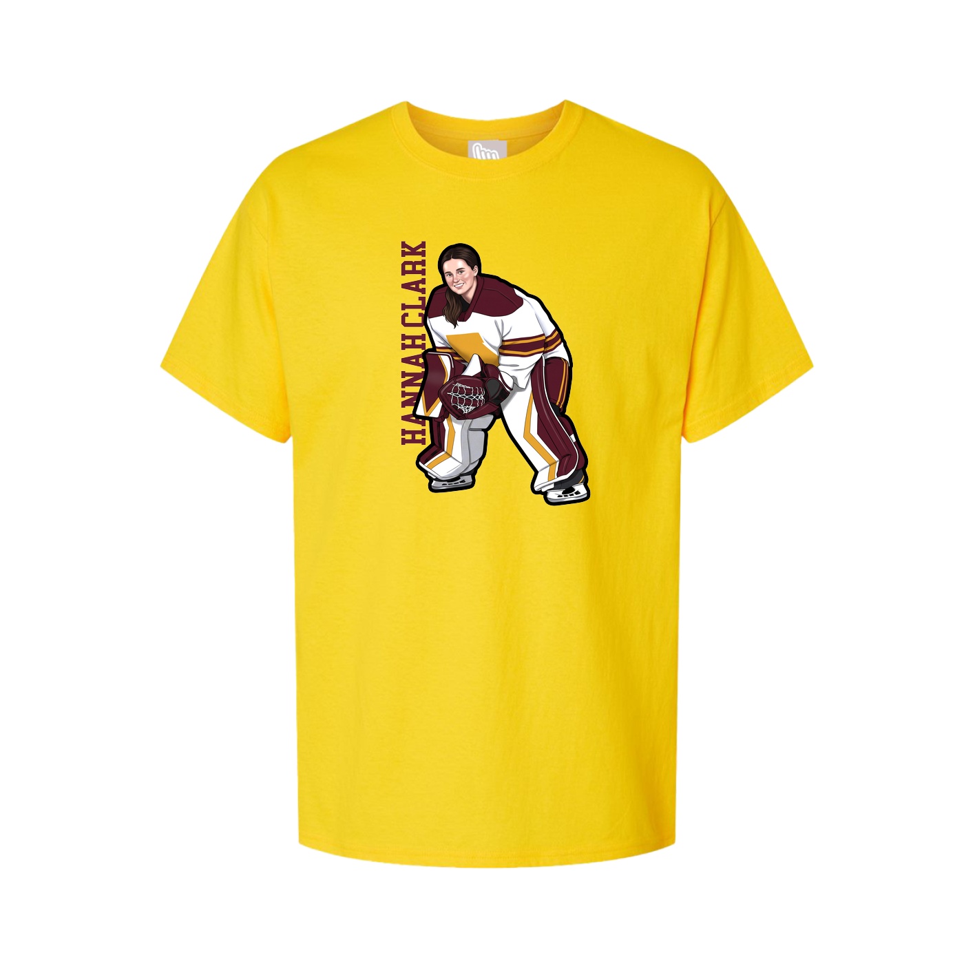 Tee — Name Vertical in Gold