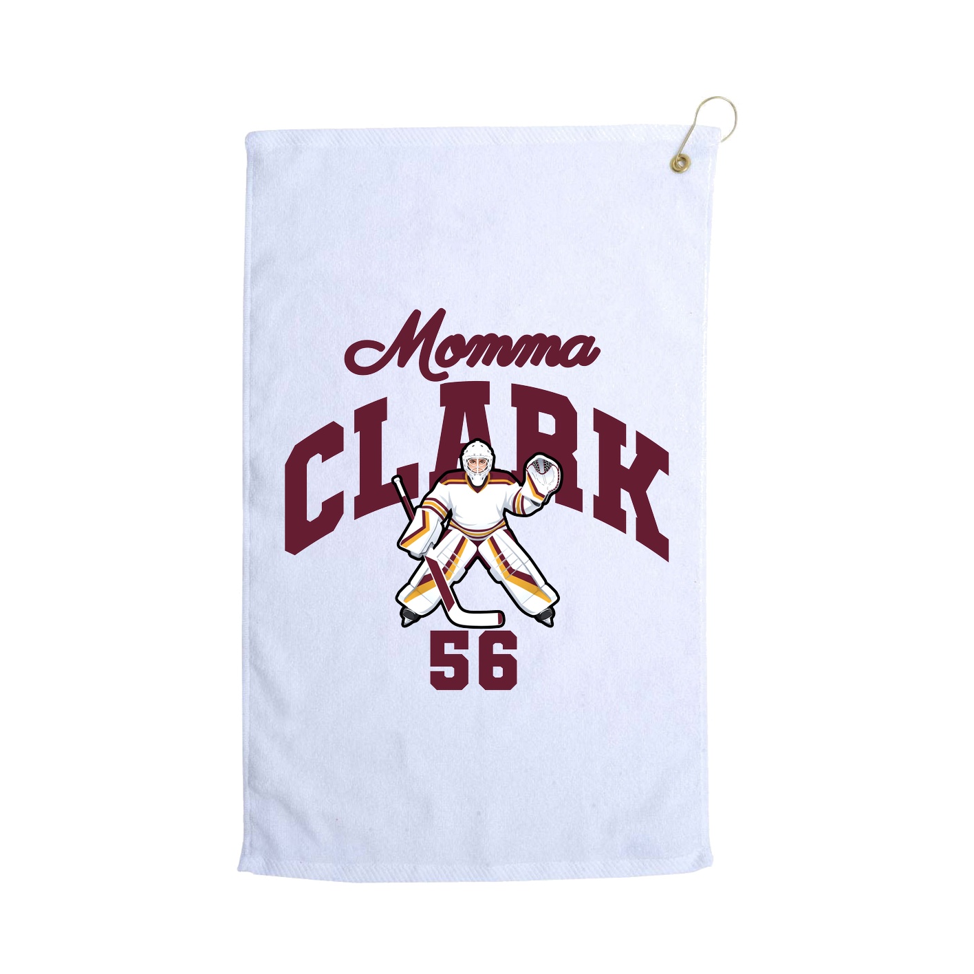 Golf Towel — Mothers Day Arch in White