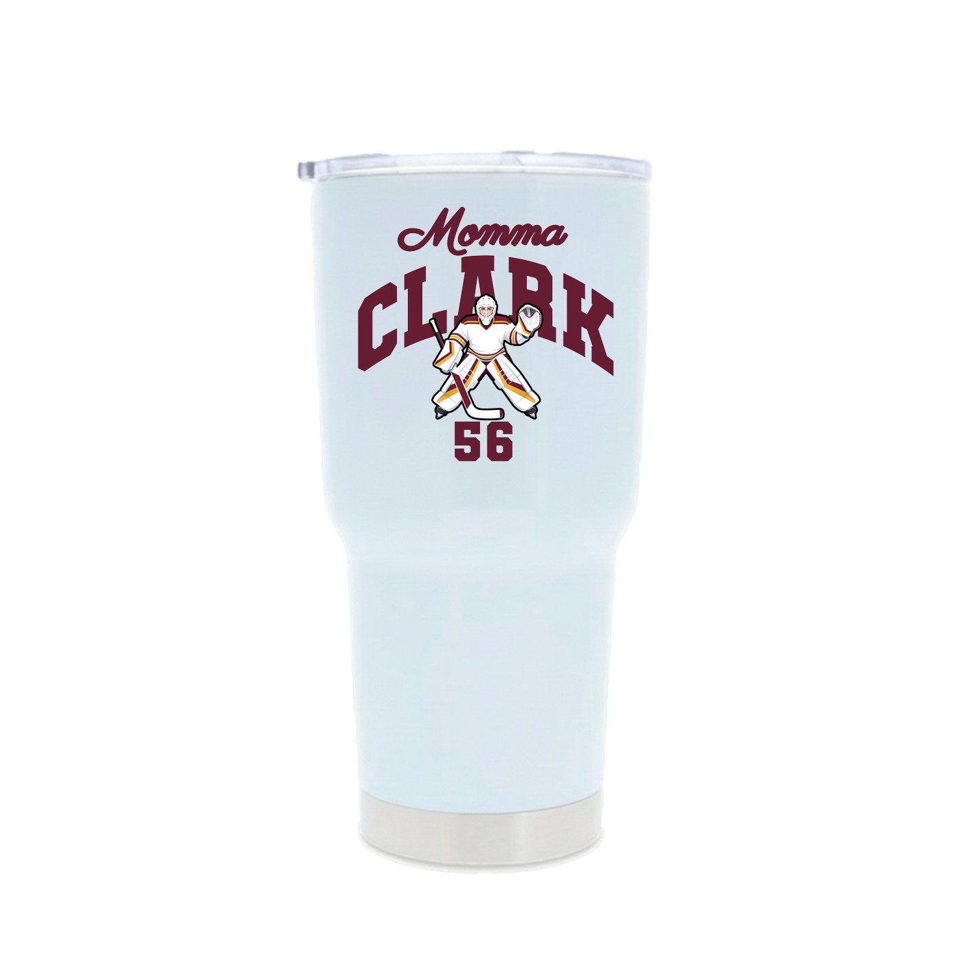 30oz Stainless Steel Tumbler — Mothers Day Arch in White