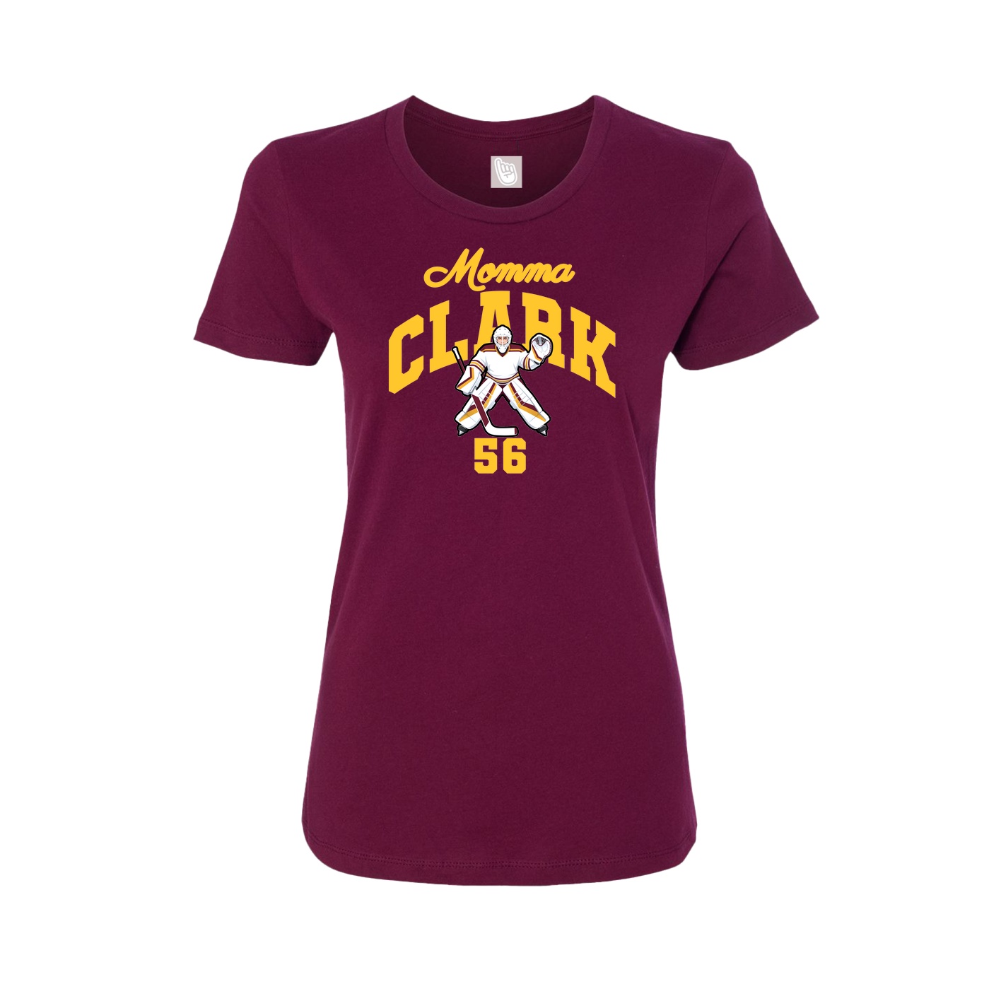 Womens Tee — Mothers Day Arch in Maroon
