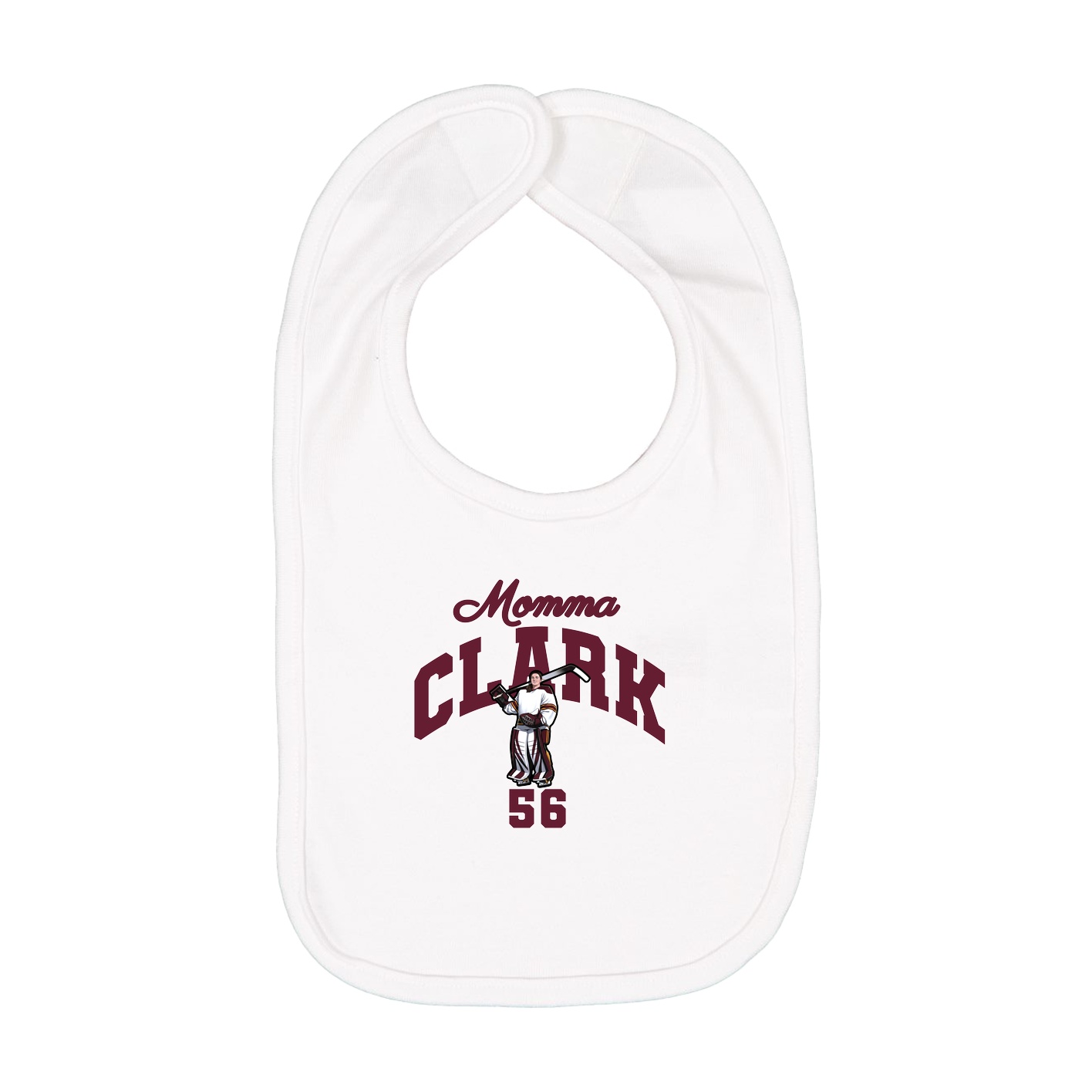 Infant Bib — Mothers Day Arch in White