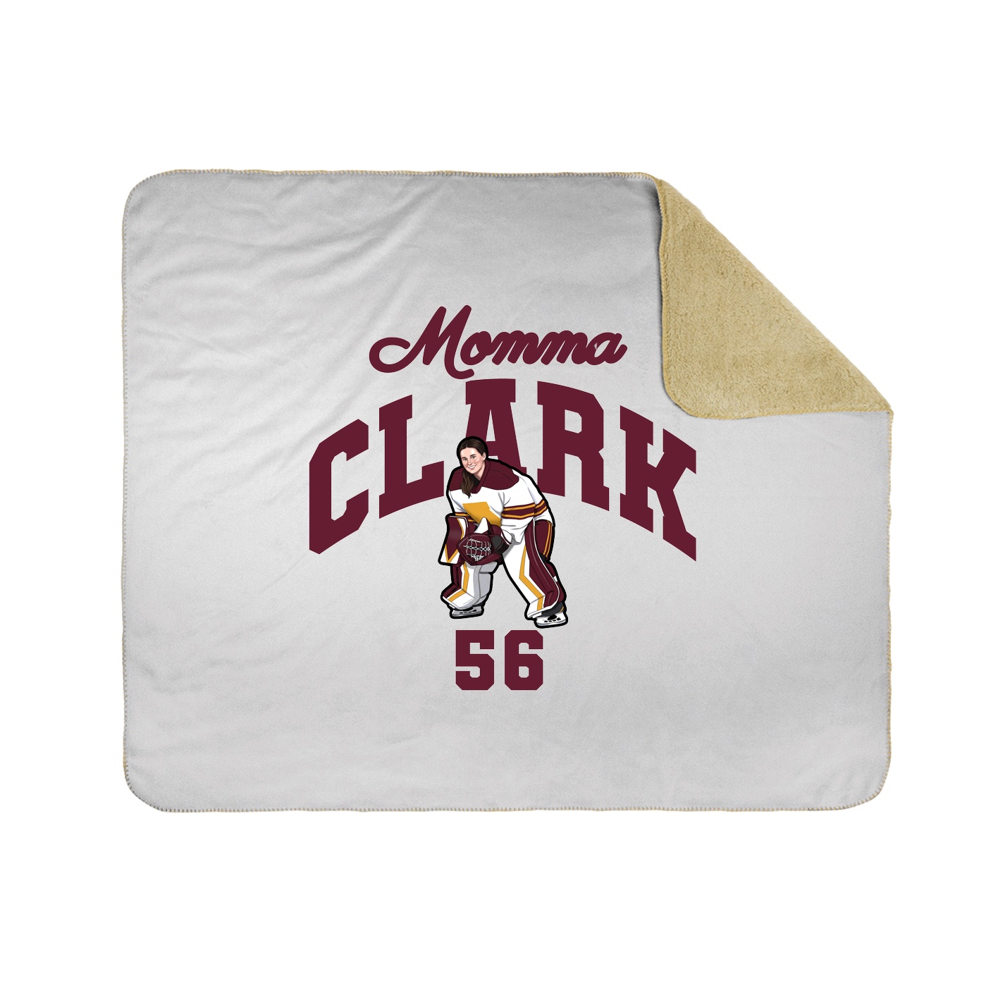 Throw Blanket — Mothers Day Arch in White