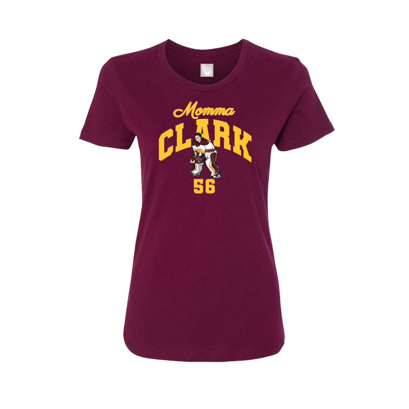 Womens Tee — Mothers Day Arch in Maroon