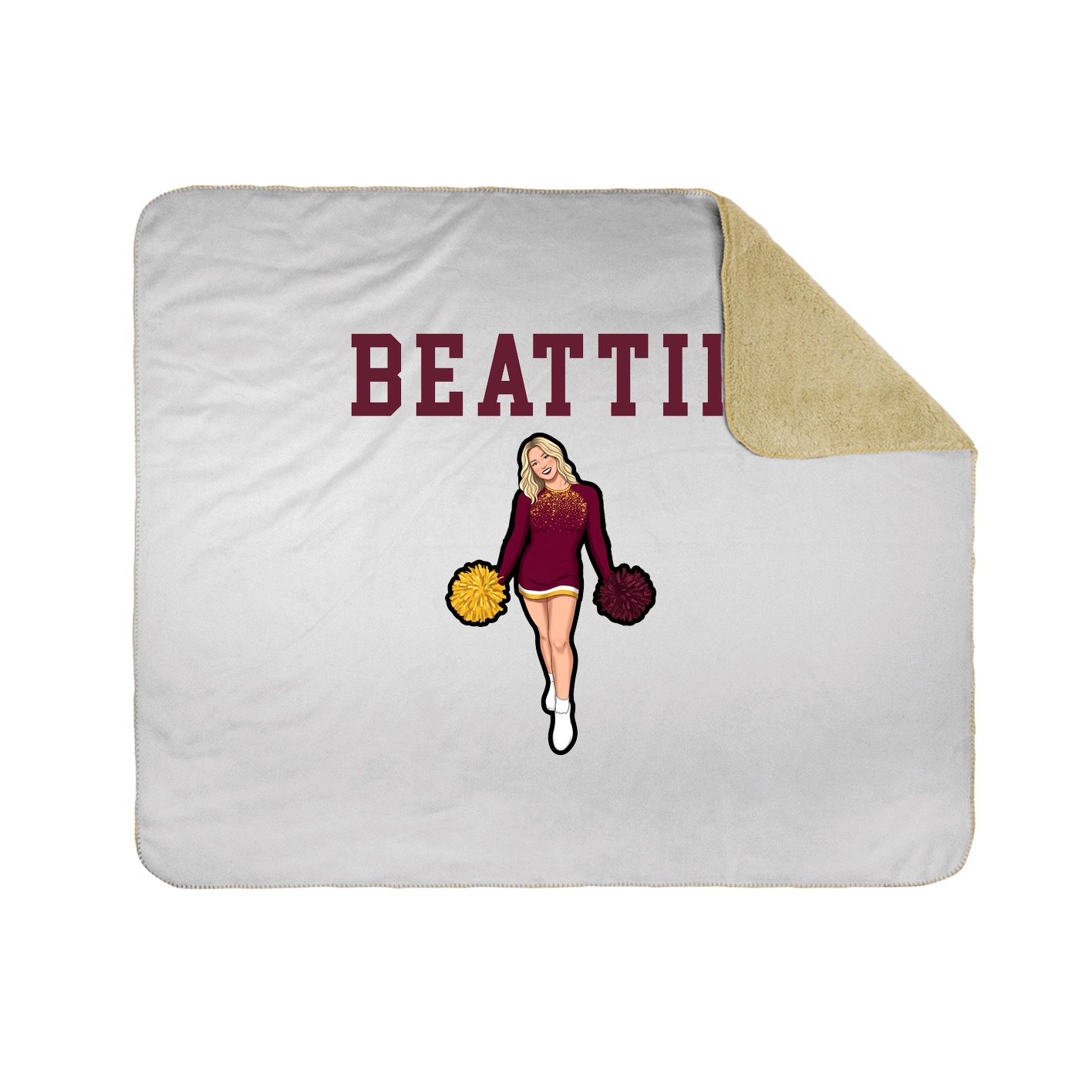 Throw Blanket — Shirsey in White