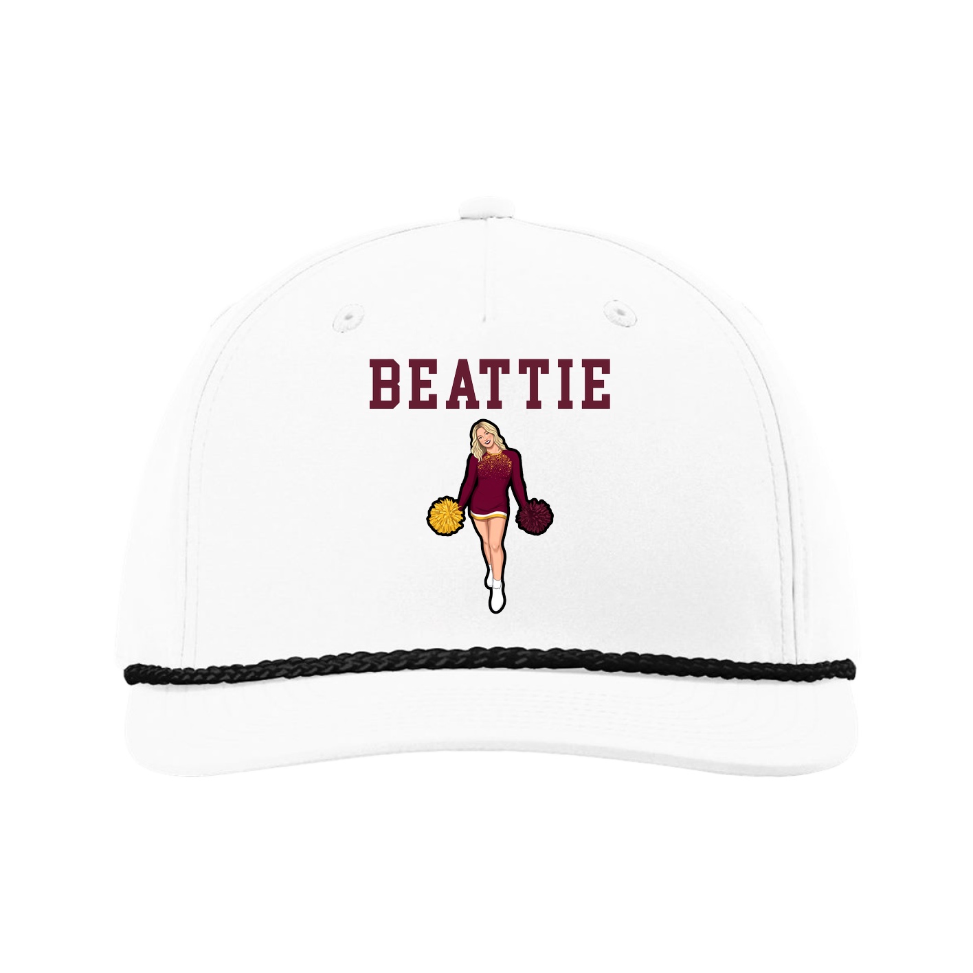 Five-Panel Classic Rope Cap — Shirsey in White