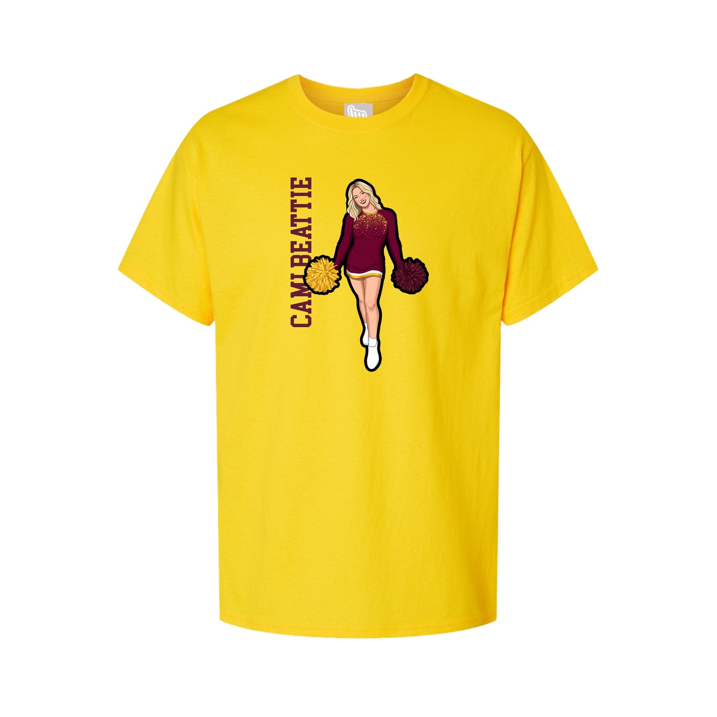 Tee — Name Vertical in Gold
