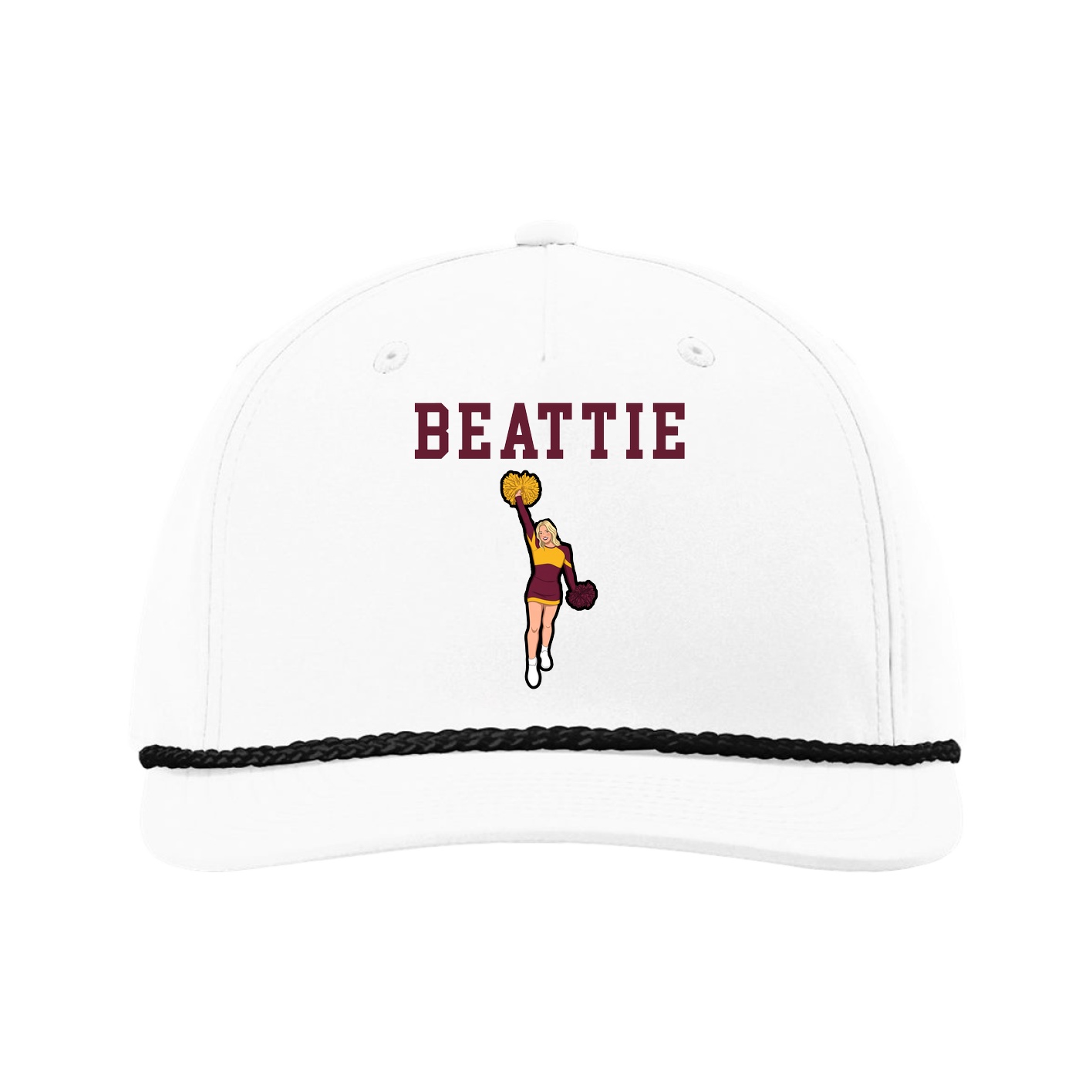 Five-Panel Classic Rope Cap — Shirsey in White