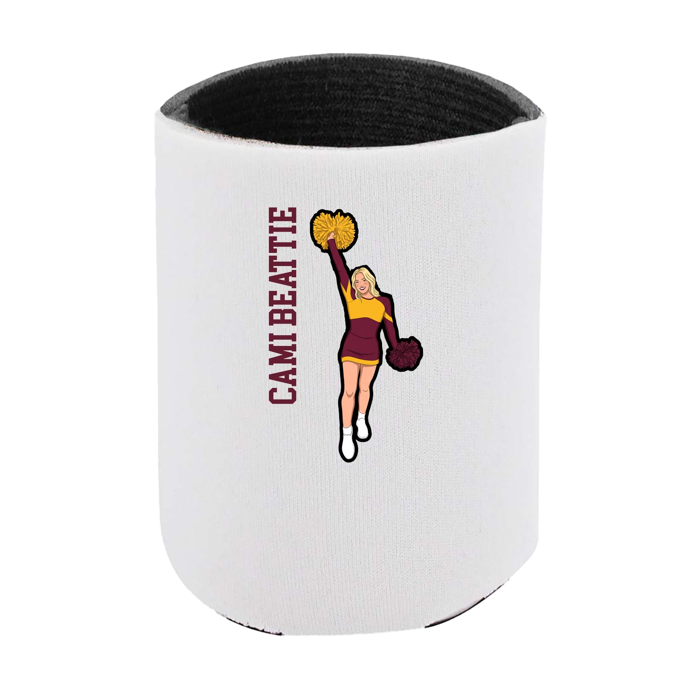 Can Holder — Name Vertical in White