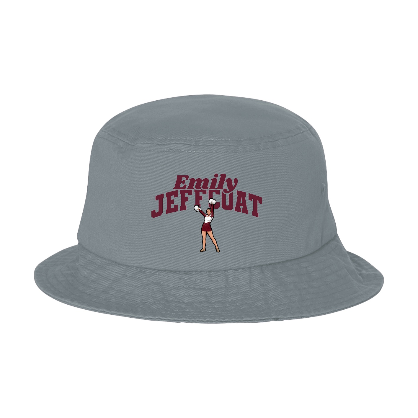 Bucket Cap — Signature Arch in Grey