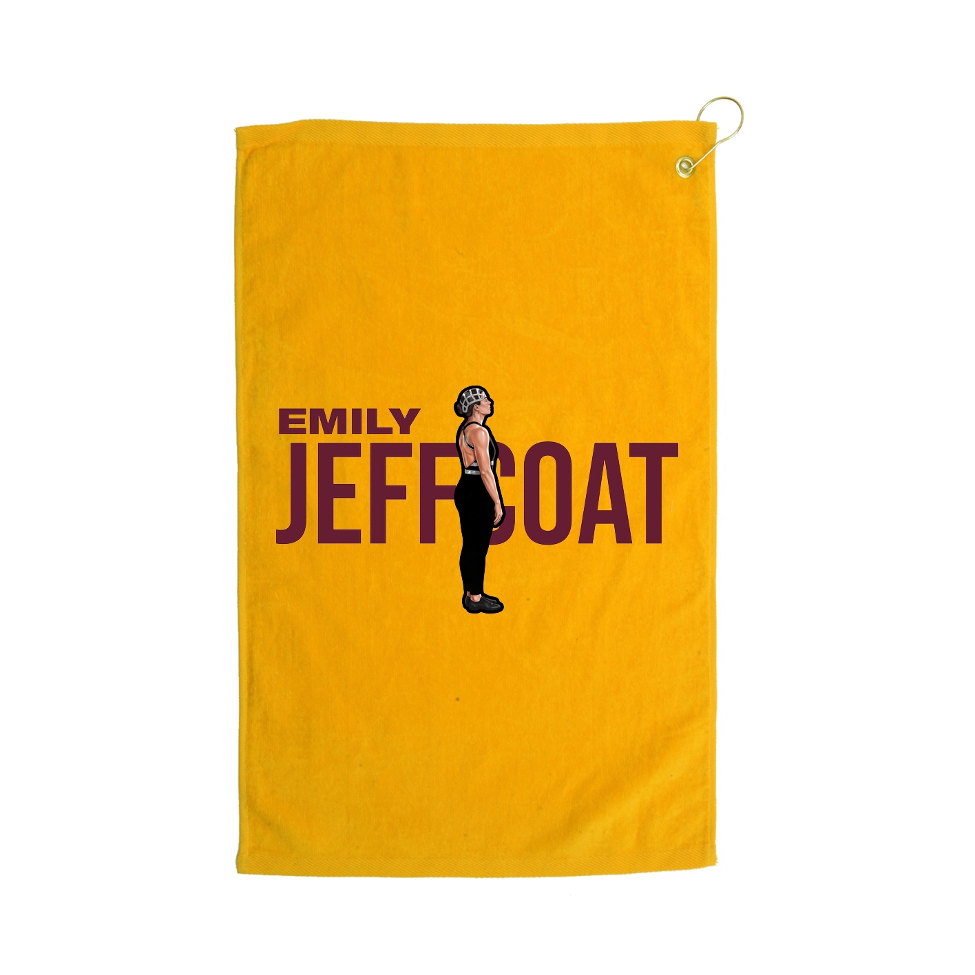 Golf Towel — Player Name in Gold