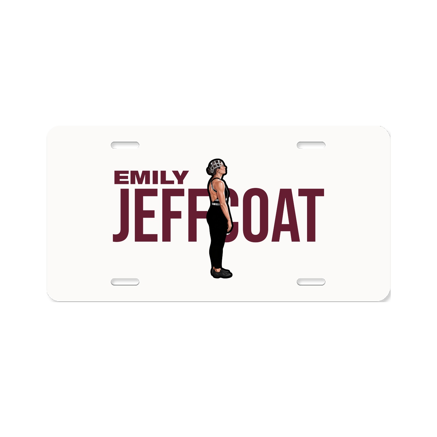 License Plate — Player Name in Classic