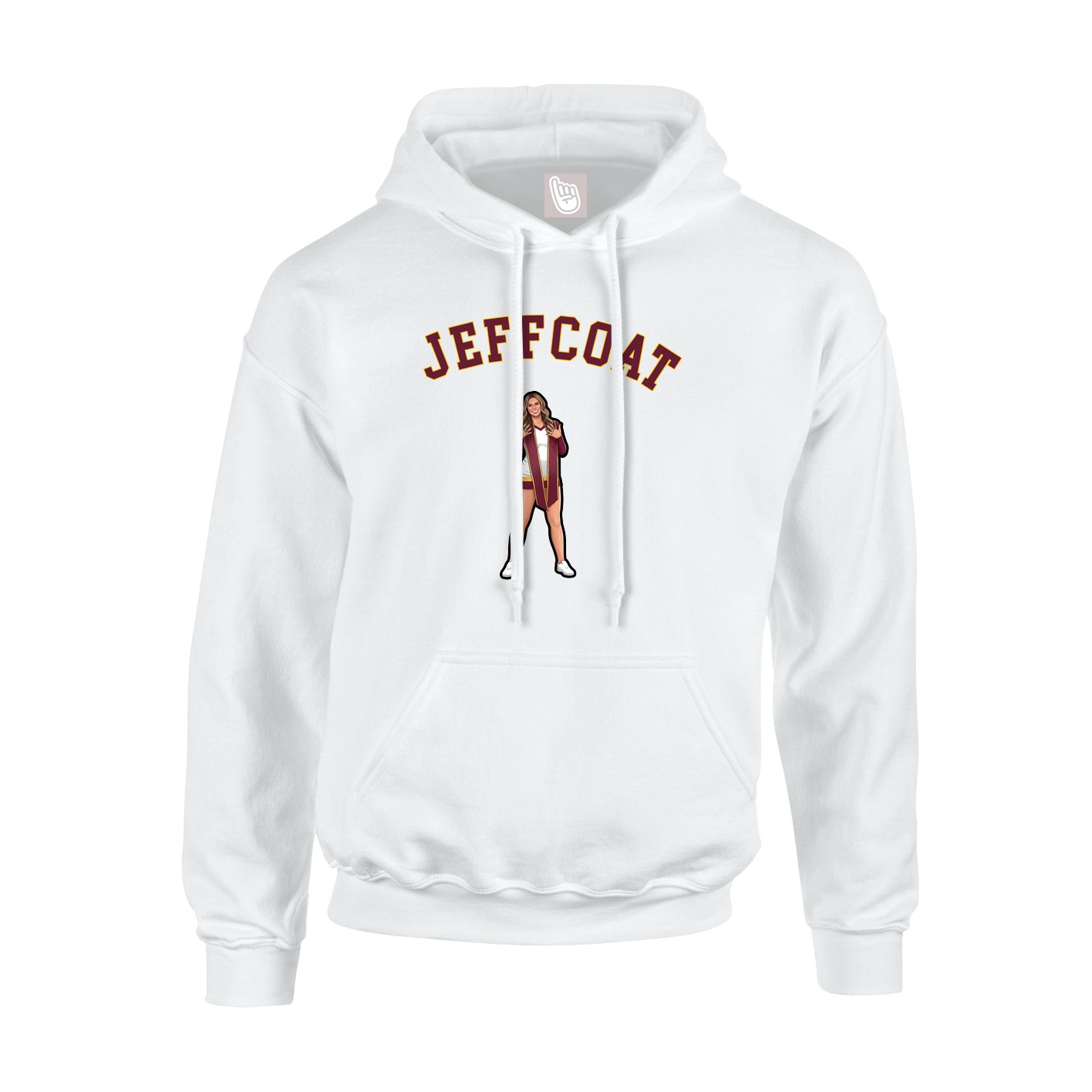 Hoodie — Shirsey Arch in White