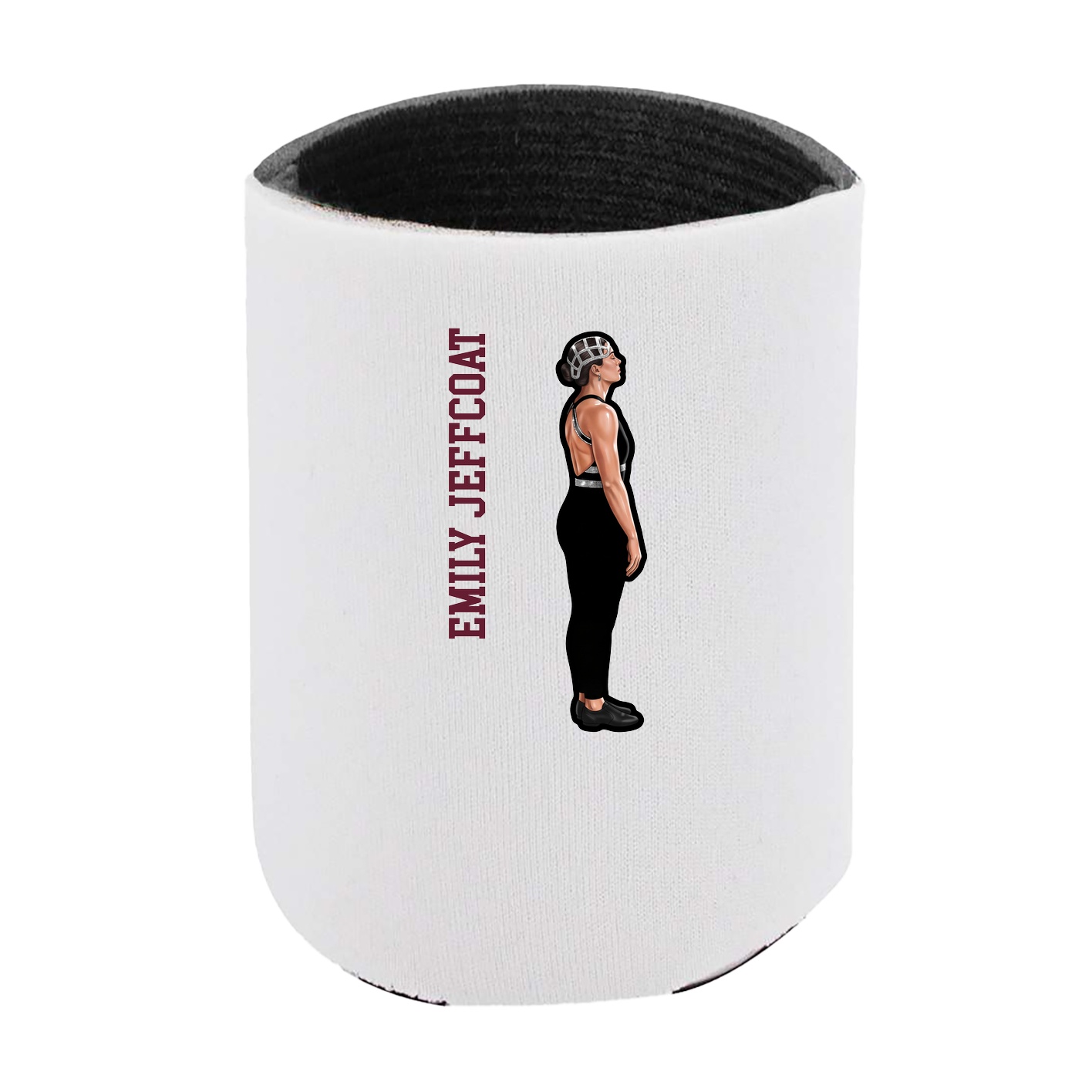 Can Holder — Name Vertical in White