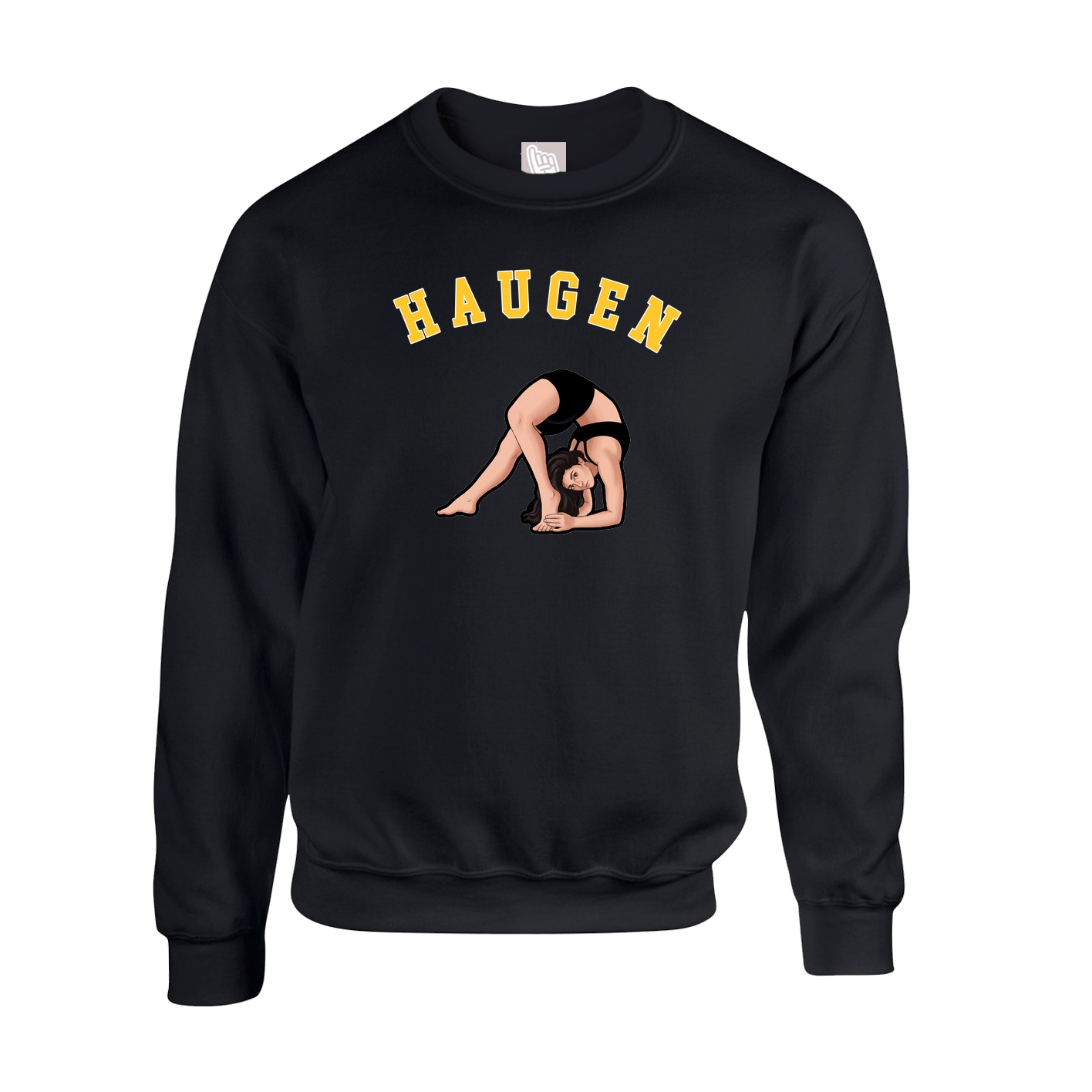 Fleece Crew — Shirsey Arch in Black