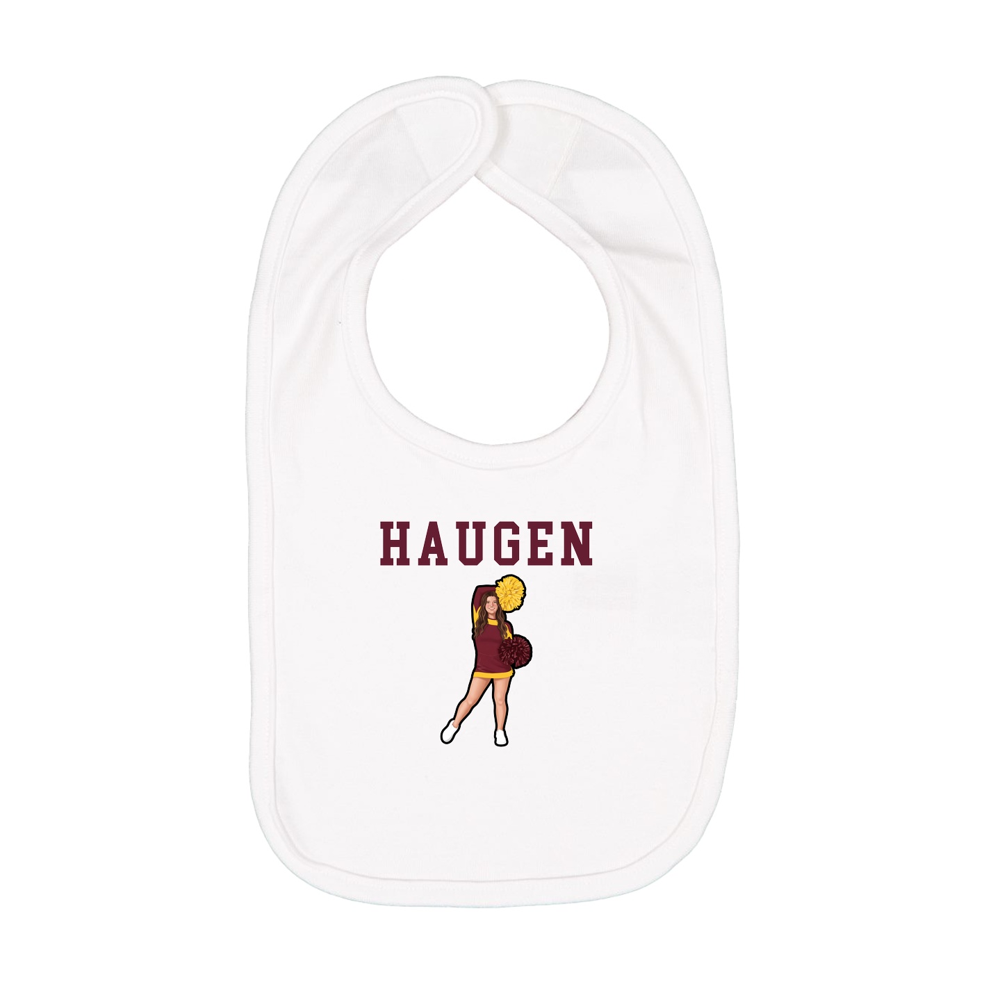 Infant Bib — Shirsey in White