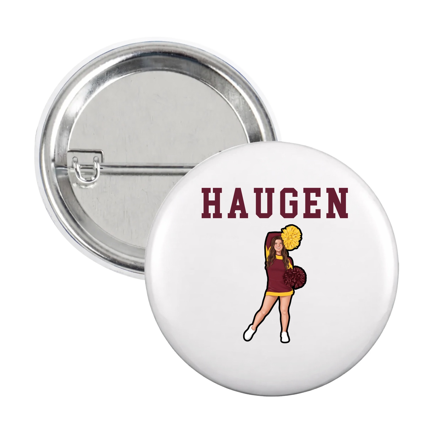 Game Day Button — Shirsey in White